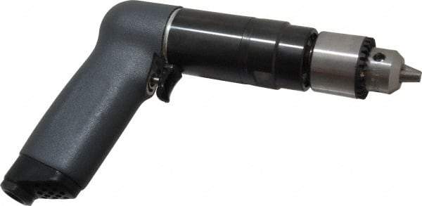 Ingersoll-Rand - 3/8" Keyed Chuck - Pistol Grip Handle, 350 RPM, 20 CFM, 0.51 hp, 90 psi - Americas Industrial Supply