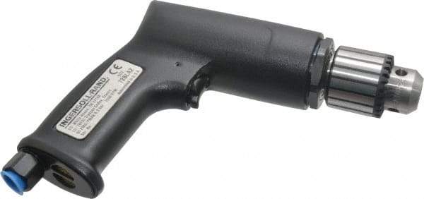 Ingersoll-Rand - 3/8" Keyed Chuck - Pistol Grip Handle, 2,100 RPM, 19 CFM, 0.5 hp, 90 psi - Americas Industrial Supply