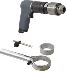 Ingersoll-Rand - 1/2" Keyed Chuck - Pistol Grip Handle, 600 RPM, 25 CFM, 0.75 hp, 90 psi - Americas Industrial Supply