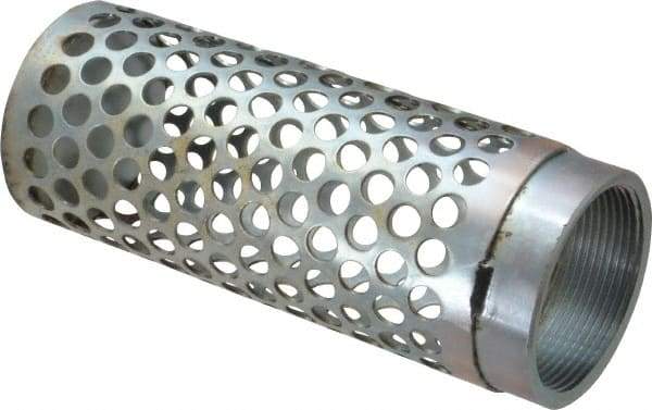 Dixon Valve & Coupling - 2" Hose, Round Hole-Long Body Strainer - Plated Steel - Americas Industrial Supply