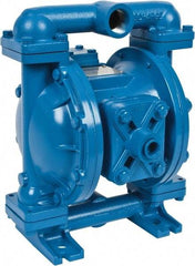 SandPIPER - 1" NPT, Metallic, Air Operated Diaphragm Pump - Santoprene Diaphragm, Aluminum Housing - Americas Industrial Supply