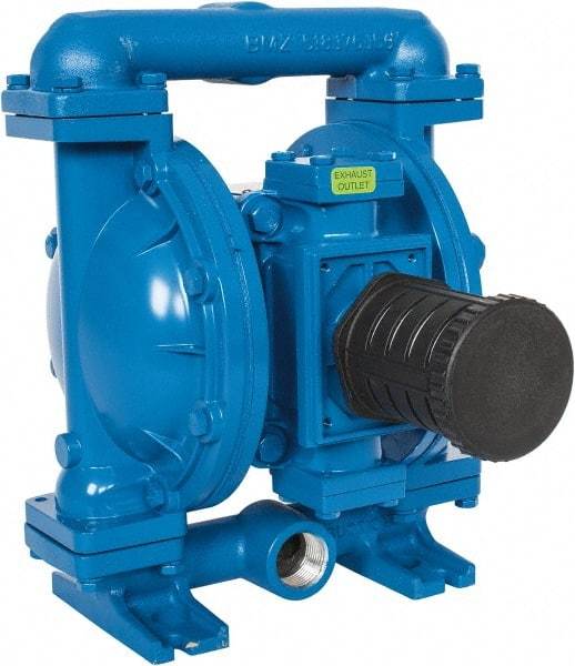 SandPIPER - 1" NPT, Metallic, Air Operated Diaphragm Pump - Buna-N Diaphragm, Aluminum Housing - Americas Industrial Supply