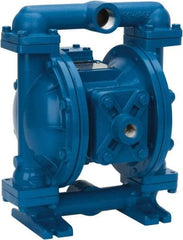 SandPIPER - 1" NPT, Metallic, Air Operated Diaphragm Pump - PTFE Diaphragm, Aluminum Housing - Americas Industrial Supply