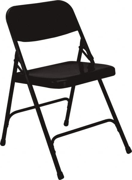 NPS - 18-1/4" Wide x 20-1/4" Deep x 29-1/2" High, Steel Standard Folding Chair - Black - Americas Industrial Supply