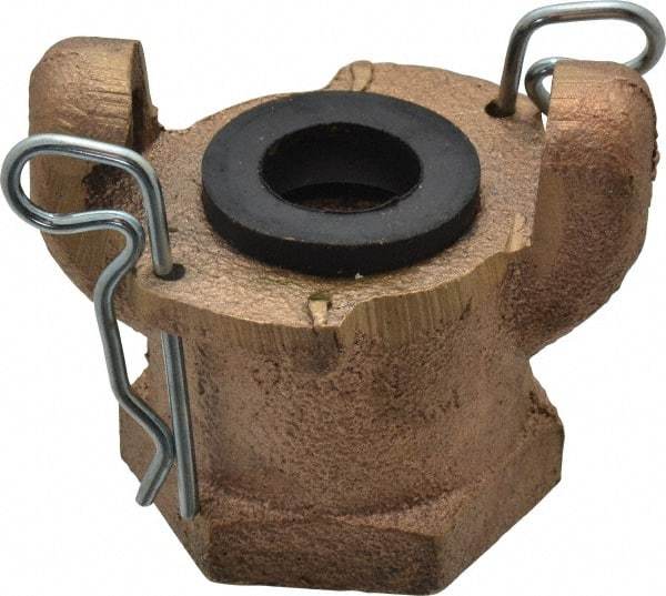 Dixon Valve & Coupling - 1" NPT, Universal Hose Coupling with Female NPT Ends - Brass - Americas Industrial Supply