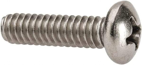 Value Collection - #10-24 UNC, 3/4" Length Under Head Phillips Drive Machine Screw - Pan Head, Grade 316 Stainless Steel, Uncoated, Without Washer - Americas Industrial Supply