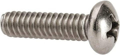 Value Collection - #10-24 UNC, 3/4" Length Under Head Phillips Drive Machine Screw - Pan Head, Grade 316 Stainless Steel, Uncoated, Without Washer - Americas Industrial Supply
