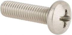 Value Collection - #10-32 UNF, 3/4" Length Under Head Phillips Drive Machine Screw - Pan Head, Grade 316 Stainless Steel, Uncoated, Without Washer - Americas Industrial Supply