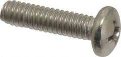 Value Collection - 1/4-20 UNC, 1" Length Under Head Phillips Drive Machine Screw - Pan Head, Grade 316 Stainless Steel, Uncoated, Without Washer - Americas Industrial Supply