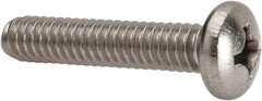 Value Collection - 1/4-20 UNC, 1-1/4" Length Under Head Phillips Drive Machine Screw - Pan Head, Grade 316 Stainless Steel, Uncoated, Without Washer - Americas Industrial Supply