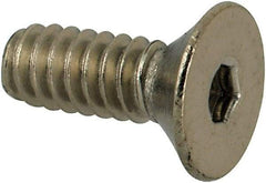 Value Collection - #4-40 UNC Hex Socket Drive, 82° Flat Screw - Grade 316 Stainless Steel, 5/16" OAL - Americas Industrial Supply