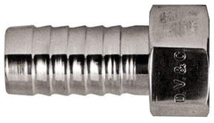 Dixon Valve & Coupling - 1-1/2" Stainless Steel Suction Female Coupling withNut - Short Shank - Americas Industrial Supply