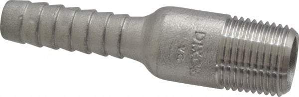 Dixon Valve & Coupling - 1/2" Pipe ID, Threaded Combination Nipple for Hoses - Male NPT, 316 Stainless Steel - Americas Industrial Supply
