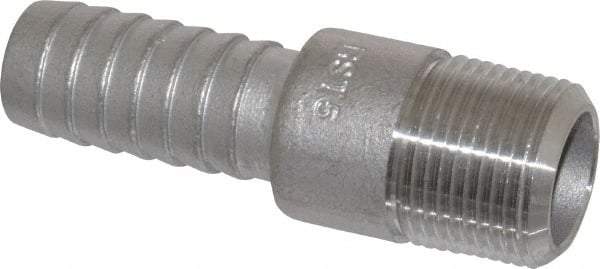 Dixon Valve & Coupling - 3/4" Pipe ID, Threaded Combination Nipple for Hoses - Male NPT, 316 Stainless Steel - Americas Industrial Supply