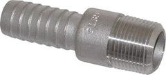 Dixon Valve & Coupling - 3/4" Pipe ID, Threaded Combination Nipple for Hoses - Male NPT, 316 Stainless Steel - Americas Industrial Supply