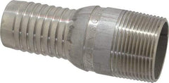 Dixon Valve & Coupling - 1-1/4" Pipe ID, Threaded Combination Nipple for Hoses - Male NPT, 316 Stainless Steel - Americas Industrial Supply