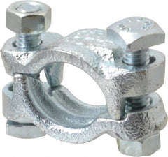 Dixon Valve & Coupling - 1-1/8 to 1-3/16" OD, Double Bolt Iron Clamp - Plated Malleable Iron - Americas Industrial Supply