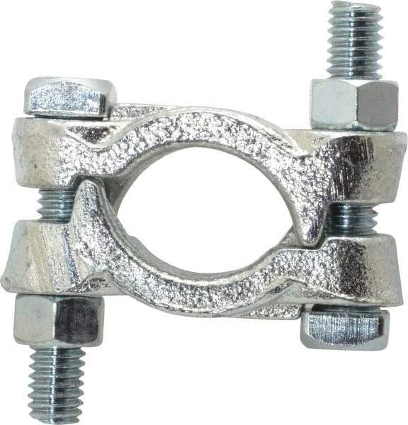 Dixon Valve & Coupling - 1-3/16 to 1-3/8" OD, Double Bolt Iron Clamp - Plated Malleable Iron - Americas Industrial Supply