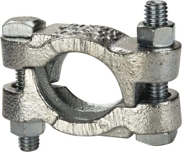 Dixon Valve & Coupling - 1-7/16 to 1-17/32" OD, Double Bolt Iron Clamp - Plated Malleable Iron - Americas Industrial Supply