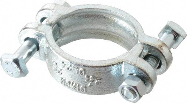 Dixon Valve & Coupling - 2-7/64 to 2-19/64" OD, Double Bolt Iron Clamp - Plated Malleable Iron - Americas Industrial Supply