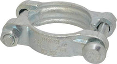 Dixon Valve & Coupling - 2-5/16 to 2-5/8" OD, Double Bolt Iron Clamp - Plated Malleable Iron - Americas Industrial Supply