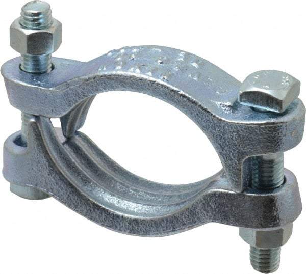 Dixon Valve & Coupling - 2-3/4 to 3-1/16" OD, Double Bolt Iron Clamp - Plated Malleable Iron - Americas Industrial Supply