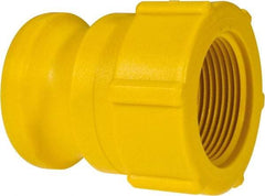 NewAge Industries - 1-1/4" Nylon Cam & Groove Suction & Discharge Hose Male Adapter Female NPT Thread - Part A, 1-1/4" Thread, 150 Max psi - Americas Industrial Supply