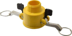 NewAge Industries - 1-1/4" Nylon Cam & Groove Suction & Discharge Hose Female Coupler Male NPT Thread - Part B, 1-1/4" Thread, 150 Max psi - Americas Industrial Supply