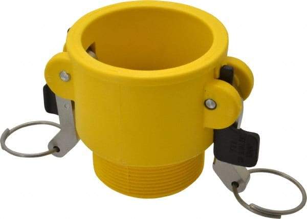 NewAge Industries - 2" Nylon Cam & Groove Suction & Discharge Hose Female Coupler Male NPT Thread - Part B, 2" Thread, 150 Max psi - Americas Industrial Supply