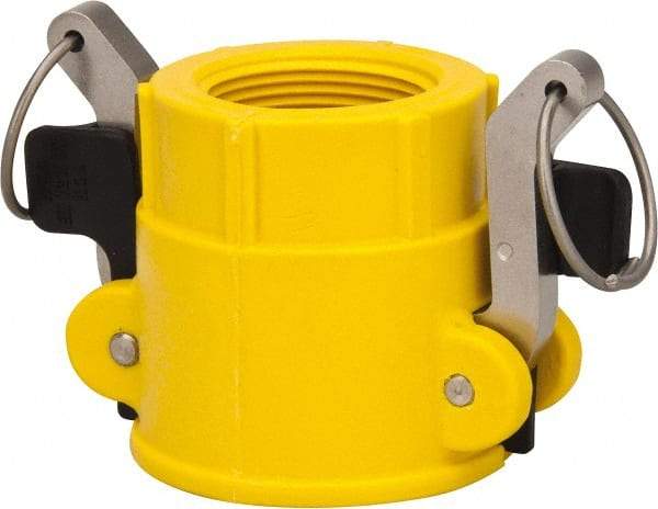 NewAge Industries - 1-1/2" Nylon Cam & Groove Suction & Discharge Hose Female Coupler Female NPT Thread - Part D, 1-1/2" Thread, 150 Max psi - Americas Industrial Supply