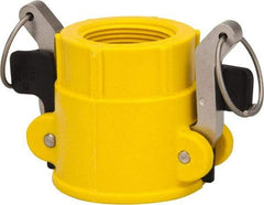 NewAge Industries - 1-1/2" Nylon Cam & Groove Suction & Discharge Hose Female Coupler Female NPT Thread - Part D, 1-1/2" Thread, 150 Max psi - Americas Industrial Supply