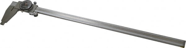 Fowler - 0" to 18" Range, 0.001" Graduation, 0.1" per Revolution, Dial Caliper - Black Face, 3.125" Jaw Length - Americas Industrial Supply