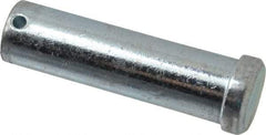 Value Collection - 1" Pin Diam, 3-1/2" OAL, Standard Clevis Pin - 13/64" Hole, 3-19/64" Usable Length, Zinc-Plated Steel - Americas Industrial Supply