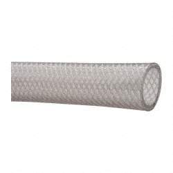 Made in USA - 1" ID x 1.299" OD, 0.15" Wall Thickness, Cut to Length (100' Standard Length) PVC Tube - Clear, 130 Max psi, 80 Shore A Hardness - Americas Industrial Supply