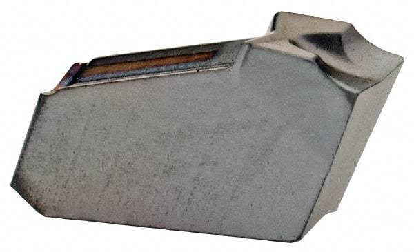 Iscar - GFL J IC328 Grade, 0.1181" Cutting Width, Carbide Cutoff Insert - 6° Left Hand Lead Angle, 0.0098" Cnr Rad, TiCN Coated, Single End - Americas Industrial Supply