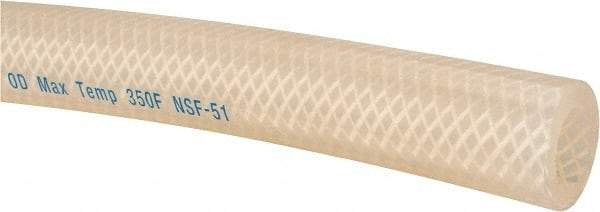 NewAge Industries - 1/2" ID x 0.8" OD, Cut to Length (100' Standard Length) Silicone Tube - Natural, 141 Max psi, 60 Shore A Hardness - Americas Industrial Supply