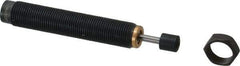 Parker - M12x1 Thread, 0.13 Rod Diam, 0.4 Stroke Length, Male Button Shock - 0.42 Shock Outside Diam, 3.31 OAL - Americas Industrial Supply