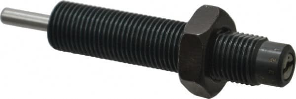 Parker - 9/16-18 Thread, 0.19 Rod Diam, 1/2 Stroke Length, Male Button Shock - 0.46 Shock Outside Diam, 3.59 OAL - Americas Industrial Supply