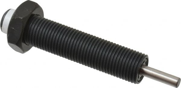 Parker - 9/16-18 Thread, 0.19 Rod Diam, 1/2 Stroke Length, Male Button Shock - 0.46 Shock Outside Diam, 3.41 OAL - Americas Industrial Supply