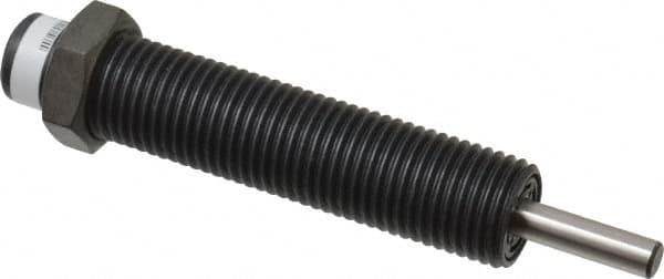 Parker - M14x1.5 Thread, 0.19 Rod Diam, 1/2 Stroke Length, Male Button Shock - 0.66 Shock Outside Diam, 3.41 OAL - Americas Industrial Supply