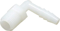 NewAge Industries - 1/4" Barb, 1/4 NPT, Multiple Barbed Tube Elbow - Nylon, Male - Americas Industrial Supply