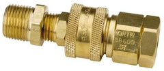 North - 2" Long, 1/2" Internal Diam, Coupler for SAR Systems - Gold, Compatible with CF2000 Series - Americas Industrial Supply