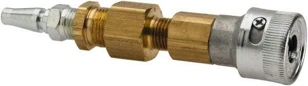 North - 2" Long, 1/2" Internal Diam, Coupler for SAR Systems - Gold & Silver, Compatible with CF2000 Series - Americas Industrial Supply