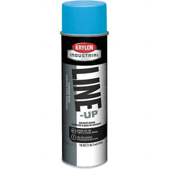 Krylon - 18 fl oz Blue Striping Paint - 234 to 332 Sq Ft/Gal Coverage, Solvent-Based Formula - Americas Industrial Supply