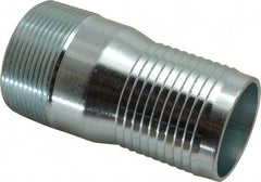 Campbell Fittings - 2-1/2" Pipe ID, Threaded Combination Nipple for Hoses - Plated Steel - Americas Industrial Supply