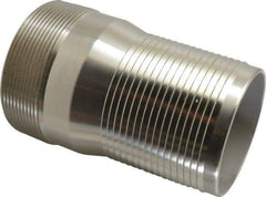 Campbell Fittings - 4" Pipe ID, Threaded Combination Nipple for Hoses - Stainless Steel - Americas Industrial Supply