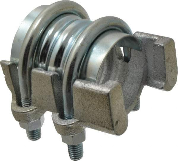 Campbell Fittings - 2" Hose, Interlocking U-Bolt Clamp - Plated Steel - Americas Industrial Supply