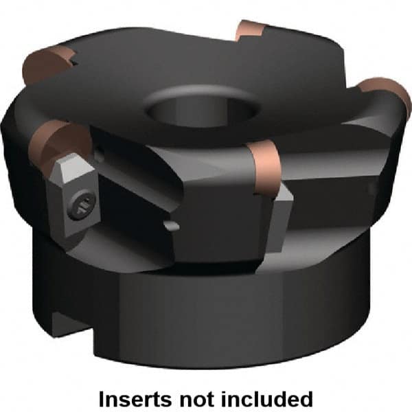 Kennametal - 2-1/2" Cut Diam, 0.249" Max Depth, 3/4" Arbor Hole, 4 Inserts, RP.. 43.. Insert Style, Indexable Copy Face Mill - 14,500 Max RPM, 2" High, Series KSSR-RPGN - Americas Industrial Supply