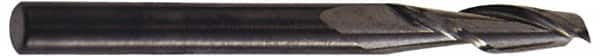 Hertel - 3/4", 3" LOC, 3/4" Shank Diam, 6" OAL, 2 Flute, Solid Carbide Square End Mill - Single End, Uncoated, Spiral Flute, 30° Helix, Centercutting, Right Hand Cut - Americas Industrial Supply