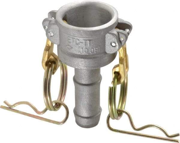 EVER-TITE Coupling Products - 3/4" Aluminum Cam & Groove Suction & Discharge Hose Female Coupler Hose Shank - Part C, 250 Max psi - Americas Industrial Supply